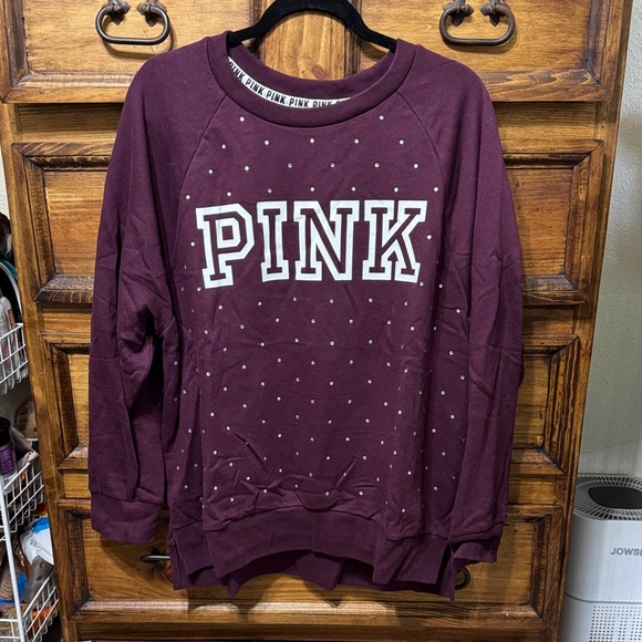 PINK Victoria's Secret Burgundy Sweatshirt - Picture 1 of 1